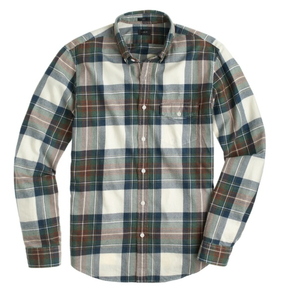 J. Crew Other - J. CREW brushed twill plaid button down